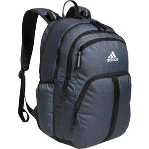adidas Prime School Backpack 37L | Padded 17-In. Laptop Sleeve, Water-Bottle Pockets, LoadSpring Carry, Rolls With Your Suitcase, School Gym & Travel Ready