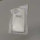 Hython for iPhone 17 Case Cute Polka Dot Aesthetic Design Simple Cover 6.3", Thin Slim Anti-Scratch Soft TPU Bumper Shockproof Rubber Protective Phone Cases for Women Girls Girly Boys, White