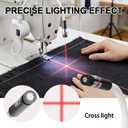 Magnetic Positioning Quilting Light, Sewing Light Seam Guide for Straight Stitching, Adjustable Quilting Light for Sewing Machine, Hands-Free Precision Quilting Aid Tool (Cross Lights)
