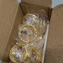 Stainless Steel Napkin Rings Metal Napkin Ring Holders, Yimerlen Holder Serviette Buckles for Family Dinner, Wedding, Party (Give Name Thank You Cards) Spiral Gold 12 Pcs