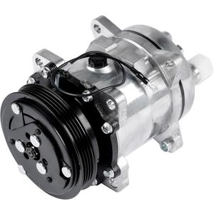 QP5H11-1812 Air Conditioning Compressor Replacement for Bobcat T550 T595 T630 T650 S595 S550 S590 S630 E32 E35 E42 E50 2016-2020 4-Grooves A/C Compressor Set Vahaha