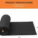 Geotextile Fabric 4Ft x 50Ft & 6Oz, Non-Woven Landscape Fabric with 350n Tensile Strength for Driveway Stabilization, Erosion Control, French Drain, Road Base & Construction Projects