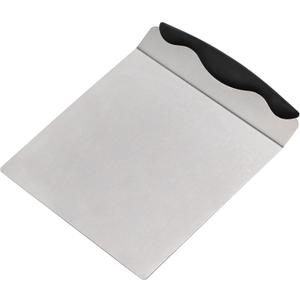 Cake Safe Lifter - 10" x 8" Stainless Steel Pizza Transfer Shovel Square Cake Tray Moving Plate Tool Cookie Spatula HKI7102c (Black)