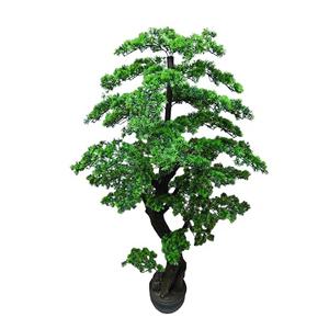 5FT Artificial Bonsai Tree Realistic Fake Cedar Tree Large Indoor Faux Pine Plant with Pot for Hotel Lobbies, Home, Entryways & Office Reception Greenery Decor
