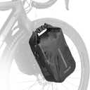 Rhinowalk Bike Front Pannier Bag Fork Bag Waterproof Bicycle Rack Bag Shoulder Bag for E-Scooter Mountain Bike Accessories -Black, 4L