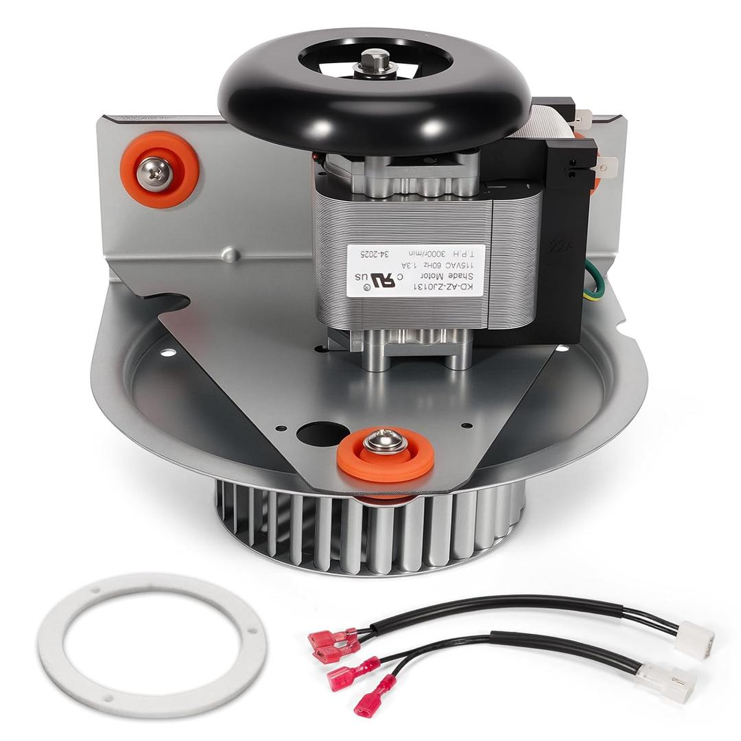 318984-753 Furnace Draft Inducer Motor, Fit for Bryant/Carrier/Jakel Furnace Inducer Motor - Replace J238-150-1571, HC21ZE117 Furnace Fan Blower - with Blower Wheel & Mounting Bracket