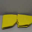 Sea Team Oval Cotton Rope Woven Storage Basket with Handles, Diaper Caddy, Nursery Nappies Organizer, Baby Shower Basket for Kid's Room, 12.2 x 8.7 x 9 Inches (Small Size, Yellow) 2 Pack