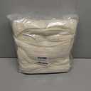 TREELY 100% Cotton Knitted Throw Blanket Couch Cover Blanket(50 x 60 Inches, Ivory White)