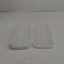 2 Pack Covered Egg Holders For Refrigerator, Plastic Storage Container/ Deviled Egg Tray Carrier with Lid Fits 18X2 Eggs(36 Eggs)