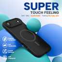Miracase Magnetic for iPhone Air Case, Compatible with MagSafe, Integrated Silicone Camera Control Cover, 3.0mm Thicken Shockproof Drop Protection Phone Case for 17 Air,Black