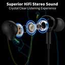 USB Headphones with Microphone for Laptop, 7.5ft Magnetic Wired Earbuds Noise Isolation in-Ear Earphones with Mute Volume Control Stereo Bass for PC Desktop Dell HP Acer Laptop Meetings/Music,School