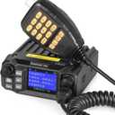 Radioddity DB25-G GMRS Mobile Radio, 25 Watts Two Way Radio Long Range, Quad Watch, GMRS Repeater Capable, with Dual Band Scanning Receiver, for Car Vehicle, Off Road, Overlanding Black