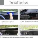 Dash Cover Mat Custom Fit for Honda Odyssey Dashboard Pad Cap Carpet Protector K226 (Black)