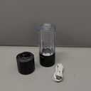 MOVOCA Upgrade Hydrogen Water Bottle, Up to 6400PPB Hydrogen Water Generator -SPE PEM Tech, 7 OZ Food-Grade PC Hydro Water Machine, Health Care Gifts for Husband, Wife, Family, Friends, Travel (Black)