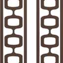 pechpell 2 Piece Metal Mid Century Modern Wall Art, 15.85.2 Inch Brown Retro Geometric Panels Sculpture, Abstract Wall Decor for Bedroom Bathroom Kitchen Office Home Decorations