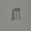 Korean Style Stainless Steel Spoons and Chopsticks set (2 Set-MoMo)