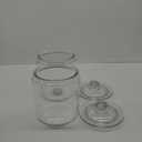 1 Gallon Glass Cookie Jar - Large Food Storage Container with Airtight Lid - Keep Fresh Flour, Chewy Pet Treats, Candy, Dried Foods, Detergent Pods for Your Kitchen or Laundry Room- Pack of 2
