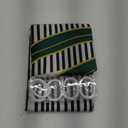 Sage Green and White Stripe Shower Curtain with Vertical Striped Farmhouse Vintage Cute Modern Minimalist Bath Curtain with Hooks