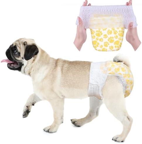 Dono Dog Diapers Female with Stretchy Waist-70Pcs, Disposable Pull it Up Diapers Female Dog in Heat Period Diapers, 360° Leak-Proof Super Absorbent Doggie Puppy Diapers (S-70 Count) Dono Dog Diapers Female with Stretchy Waist-70Pcs, Disposable Pull it Up Diapers Female Dog in Heat Period Diapers, 360° Leak-Proof Super Absorbent Doggie Puppy Diapers (S-70 Count)