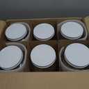 kitchentoolz 6 Pack-Half Gallon Glass Mason Jar Wide Mouth with Airtight Metal Lid -Fermenting Kombucha Kefir - Curing Pickling, Storing and Canning - BPA-Free Dishwasher Safe, Made in USA