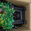 59" Solar Lamp Post with Planter 2-in-1, Solar Post Lights Outdoor Waterproof, Dusk to dawn Warm Yellow Lights, Outdoor Planter for Real or Fake Flowers, Solar Lights for Lawn, Patio, Front/Back Door, With Wreath Welcome Sign