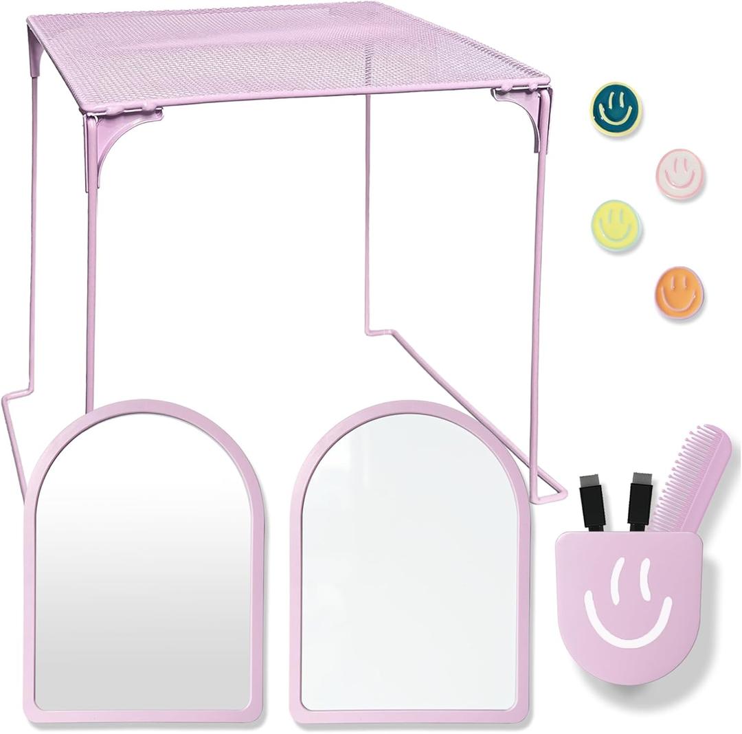KEYDUACU 10 pcs - Locker Accessories, Locker Decorations including mirrors, whiteboards, magnets and organizing supplies. Ideal for back-to-school essentials and the office (11 Pcs - Purple)