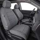 Coverdream CRV Seat Covers Custom Fit for 2017-2021 2022 Honda CRV LX,EX,SE,EX-L,Touring,Hybrid,Fully Covered,Airbag Compatible UV Resistant Polyester Car Seat Protector(Full Set,Gray)