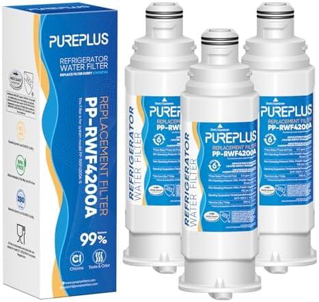 PUREPLUS DA97-17376B Replacement for Samsung HAF-QIN, HAF-QIN/EXP, DA97-08006C, RF23M8070SG, RF23M8070SR, RF23M8090SG, RF23M8090SR, RF23M8570SR, RF23M8590SG Refrigerator Water Filter, 3Pack