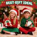 Winter Gnomes Plush Decorations for Home, 2 PCS Handmade Dolls Decor with Gift Box Faceless Elf Dwarf Set for Tree Table Mantel Tiered Tray Ornaments, New Year Festive Gift Collectors