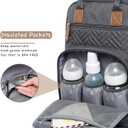 iniuniu Diaper Bag Backpack, 4 in 1 kit Large Unisex Baby Bags for Boys Girls, Waterproof Travel Back Pack with Pouch