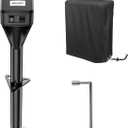 SEALIGHT 7500LB Electric Trailer Jack, Heavy Duty Electric Tongue Jack,12V DC and LED Light,9.84-33.85 Lift, Power Tongue Jack Waterproof for A-Frame, Utility and RV Trailer