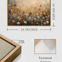 InSimSea Framed Canvas Wall Art Vintage Decor, Wall Decor for Living Room Bedroom Office Bathroom, Large Nature Landscape Flower Wildflower Oil Painting Prints, Home Decorations, 16x24inch