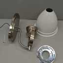 JONATHAN Y Phineas 1-Light LED Vanity Light 7", White/Nickel