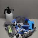 AUTODECO 29Pcs Car Detailing Kit Wash Cleaning Kits with Pump Foam Sprayer Collapsible Bucket Wash Brush Large Wash Mitt Towels Complete Interior Exterior Car Detailing Supply Set Blue