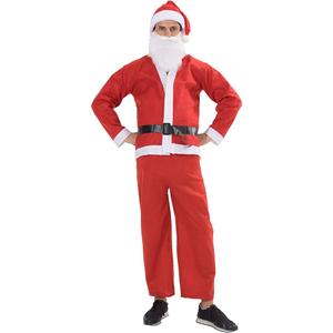 FantastCostumes Mens Christmas Santa Claus Costumes Set Red No Size Mark