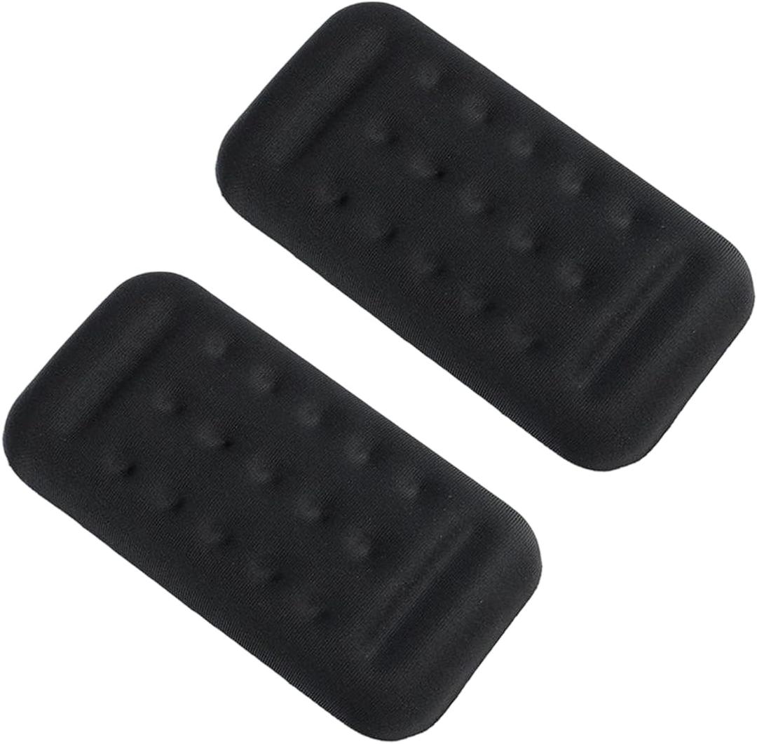 2PCS Car Arm Rest Elbow Pads, Soft Car Armrest Cushions with High-Density Memory Foam, Comfortable Support Pad for Central Control Armrest Box Door, Universal Cars Interior Accessory (Black)