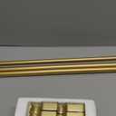 KAMANINA 1 Inch Double Curtain Rod 72 to 144 Inches (6-12 Feet), Gold Curtain Rods for Windows 66 to 120, Heavy Duty Telescoping Drapery Rod with Twisted Cage Finials