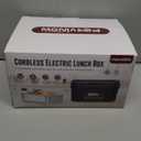 Cordless Electric Lunch Box for Adults  Battery-Powered Heated Lunch Box with 1.2L Stainless Steel Container, Timer Function, and Leak-Proof Food Warmer for Work, Travel & Office (Black)