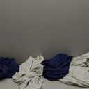 Baby Bassinet Sheets 4 Pack Compatible with 33" x 20" Mika Micky, Baby Delight, Dream On Me and Other Rectangle Bassinet Mattress, Ultra Soft & Skin Friendly, Washer & Dryer, Grey and Navy Blue (for Mika Mikcy & Baby Delight & Bedside Sleeper)