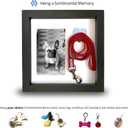 Dog Memorial Picture Frame with 5 Display Options- Dog Collar Memorial Frame Gift - Cat or Dog Pet Loss Gift for a Grieving Friend - Pet Remembrance Gift and Sympathy Photo Keepsake | 9 x 9 x 1.8 inch