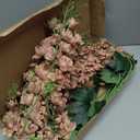 8PCS Delphinium Artificial Flowers 33.5'' Larkspur Silk Flowers Faux Long Stem Flowers for Wedding Table Centerpieces Home Garden Decor(Brown)