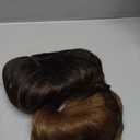 N NAYASA Light Brown Wigs for Women Brown Wig with Bangs 24Ombre Brown Wig with Dark Roots Long Layered Wig Heat Resistant Synthetic Wig Natural Looking Wigs for Daily Party Use