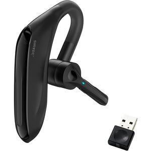 SUNITEC Bluetooth Headset, Dual Microphone Wireless Headset with USB Dongle for Computer, 45H Talking Time Compatible to Connect to Your PC Mac Works with MS Teams, Zoom