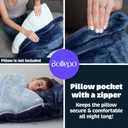 Kids Sleeping Bag for Boys & Girls - Glow in The Dark for Ages 3+, Large With Pillow Pocket, Extra Soft Toddler Blanket (66" x 33")