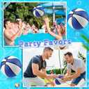 Seenelling 6 Pack Pool Basketball Size 3/4 Water Basketball Bulk with Pump Mini Ball Summer Pool Water Games for Indoor Outdoor Mini Ball Holder Waterproof Party Favors