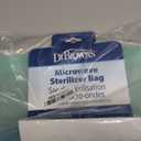 Dr. Brown's Microwave Steam Sterilizer Bag for Baby Bottles, Breast Pump Parts & Other Toddler Accessories, 100% Silicone, Reusable Sterilizing Bag