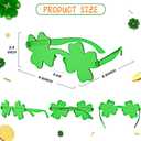 MGparty St. Patrick's Day Shamrock Glasses Irish Lucky Green Clover Sunglasses Saint Patricks Accessories Party Favor