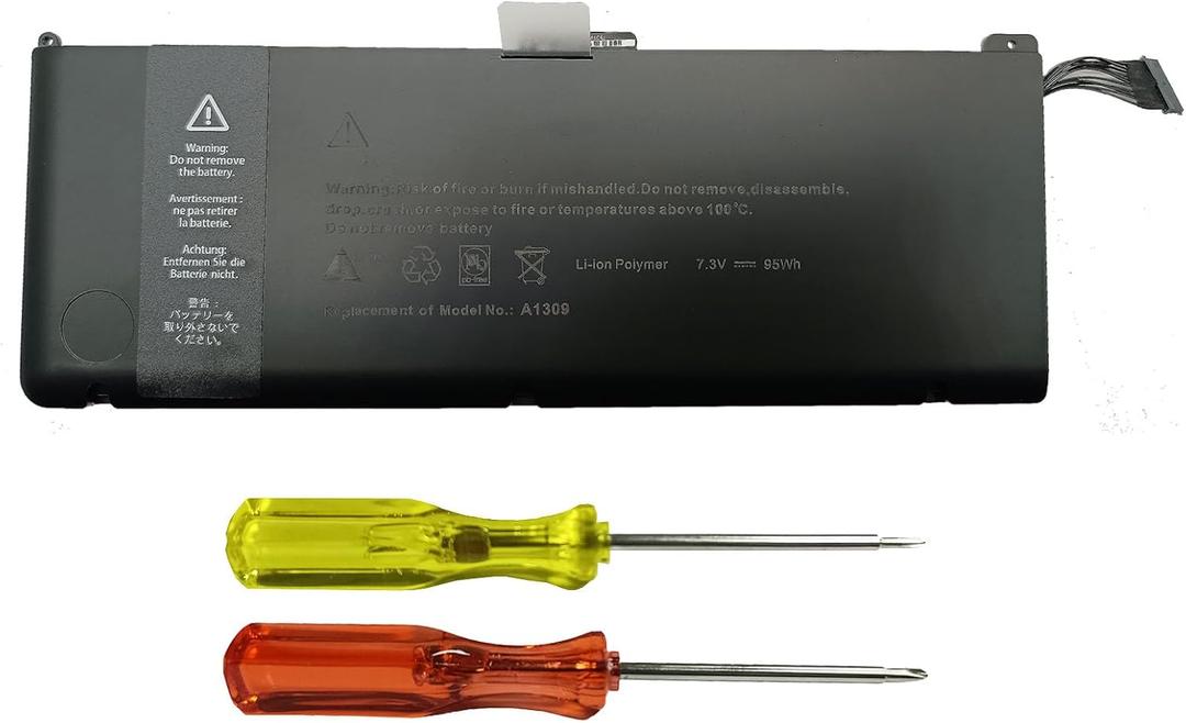 A1309 Laptop Battery Compatible with MacBook Pro 17 inch A1297 (2009 2010 Version) EMC 2272 2329 * 2352*Series MC226/A MC226CH/A MC226J/A 020-6313-C 661-5037-A