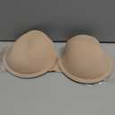 HACI Push up Strapless Bra Thick Padded Demi Underwire Add a Cup Convertible Straps Tshirts Multiway (Beige) 36A