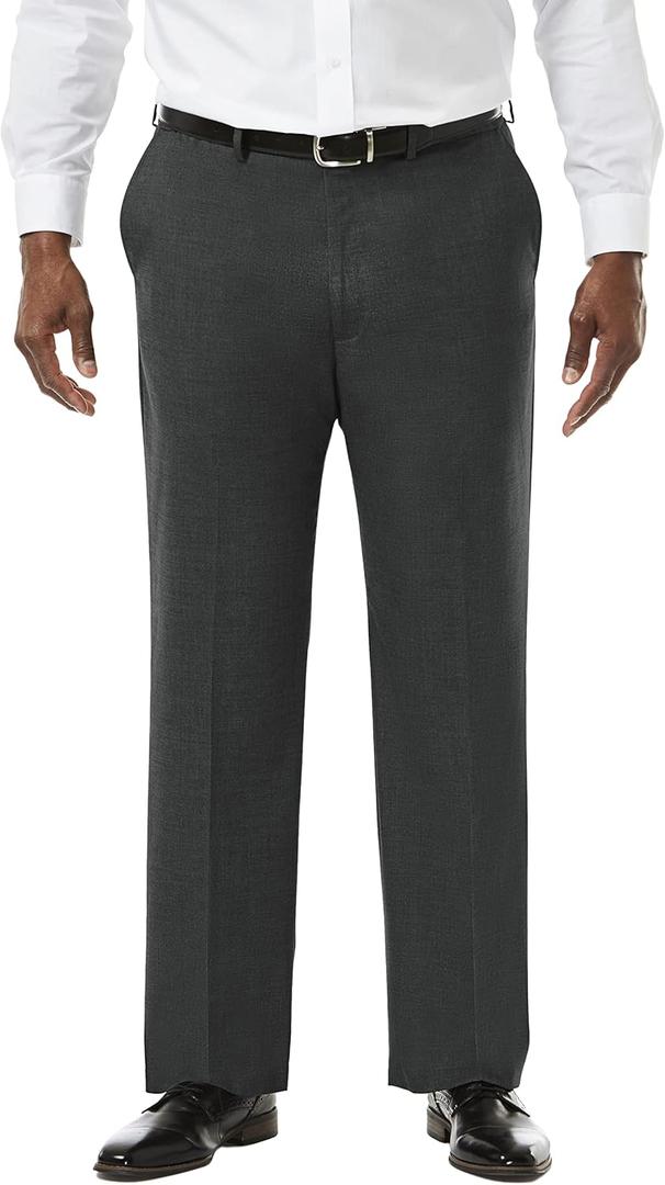Haggar Men's JMH Premium Stretch Tailored Fit Suit Separate Pants and Jackets (56 Tall, Grey)